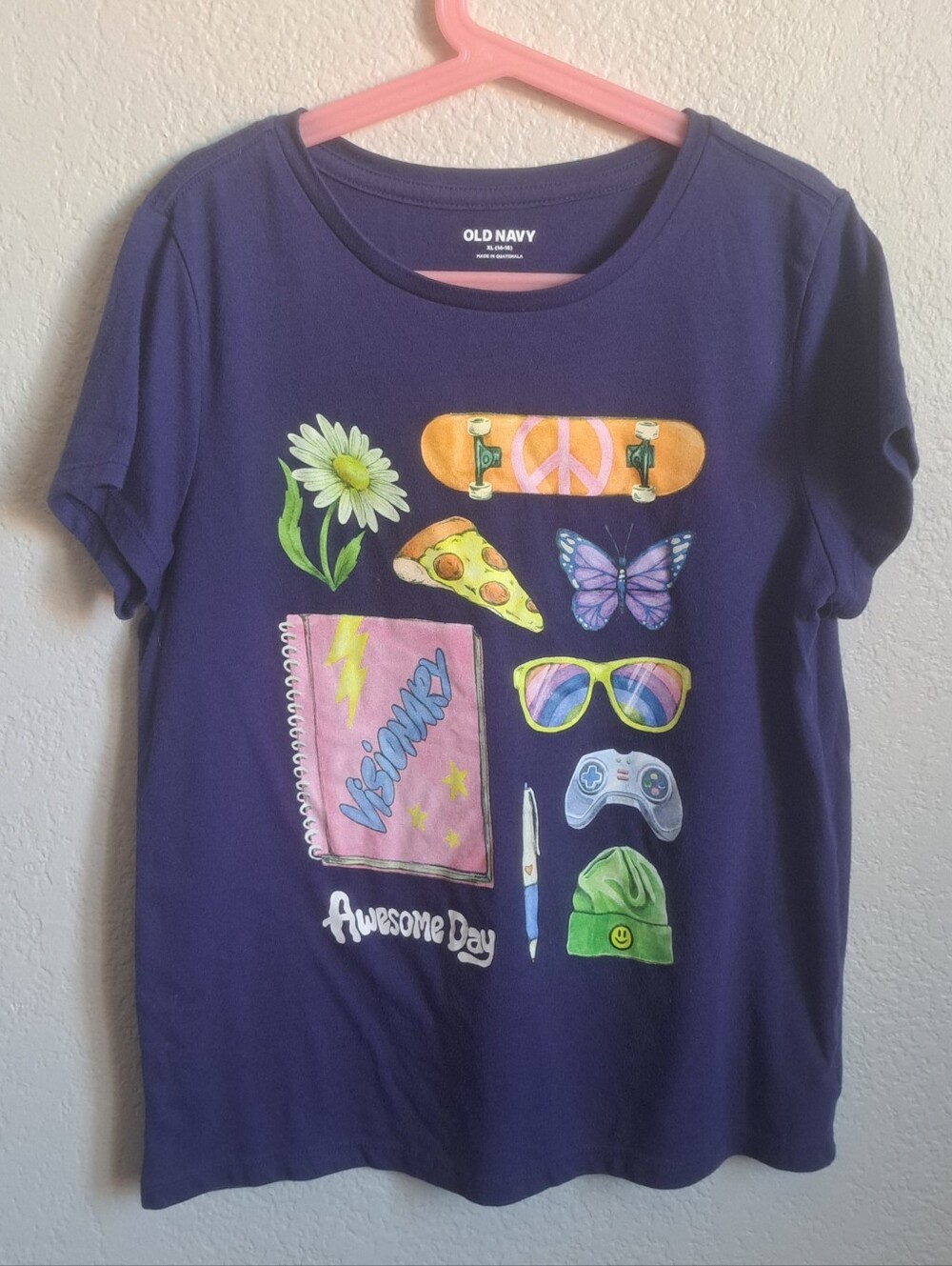 Old Navy Girls Graphic Print Tee Size 14